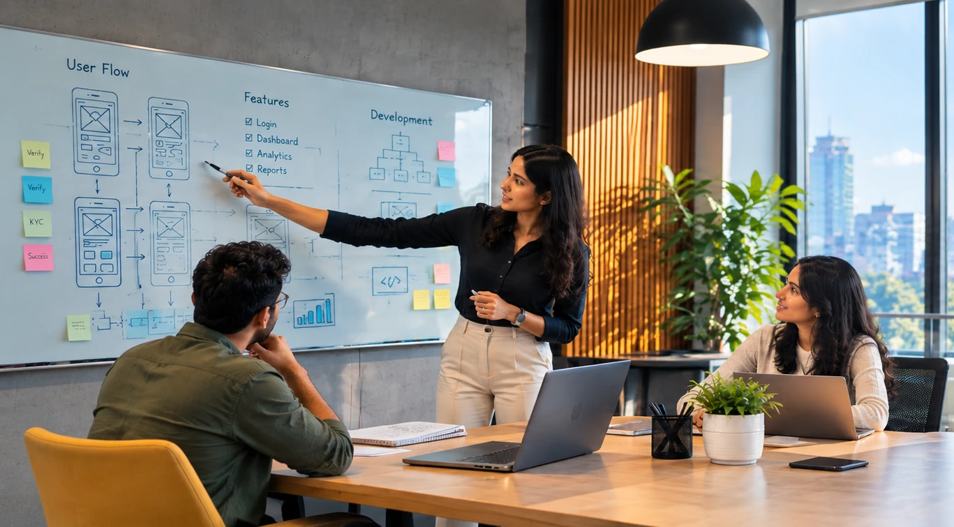 Application Development Agile Architecture and User Flow Blueprint
